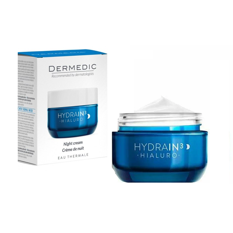 Dermedic- Hydrain3- Crème- anti-rides- Nuit-55ml