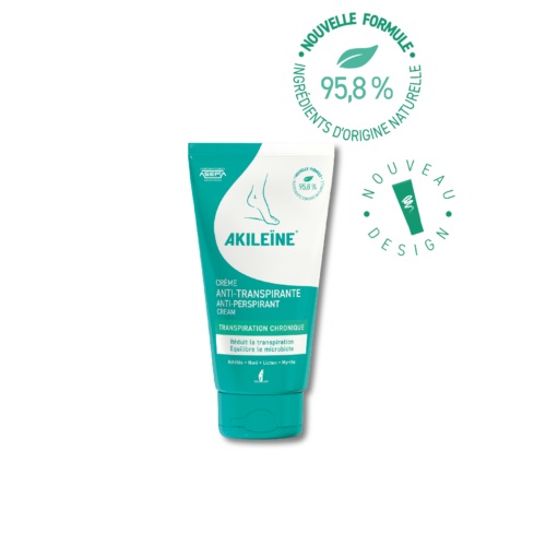 Akileine Crème Anti-Transpirante Pieds 75 ml
