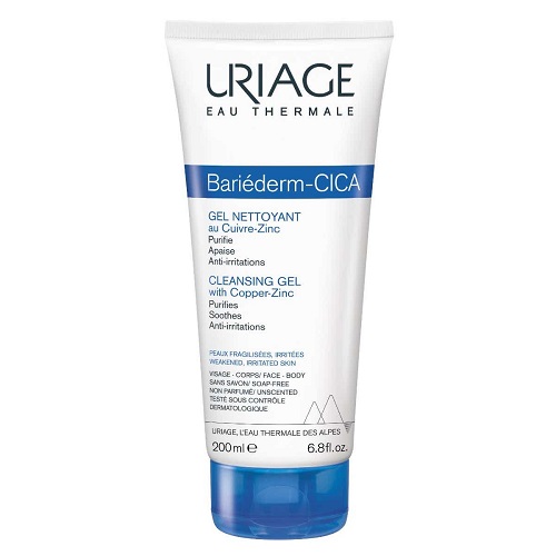 Uriage Bariéderm-Cica Gel Nettoyant Cuivre-Zinc