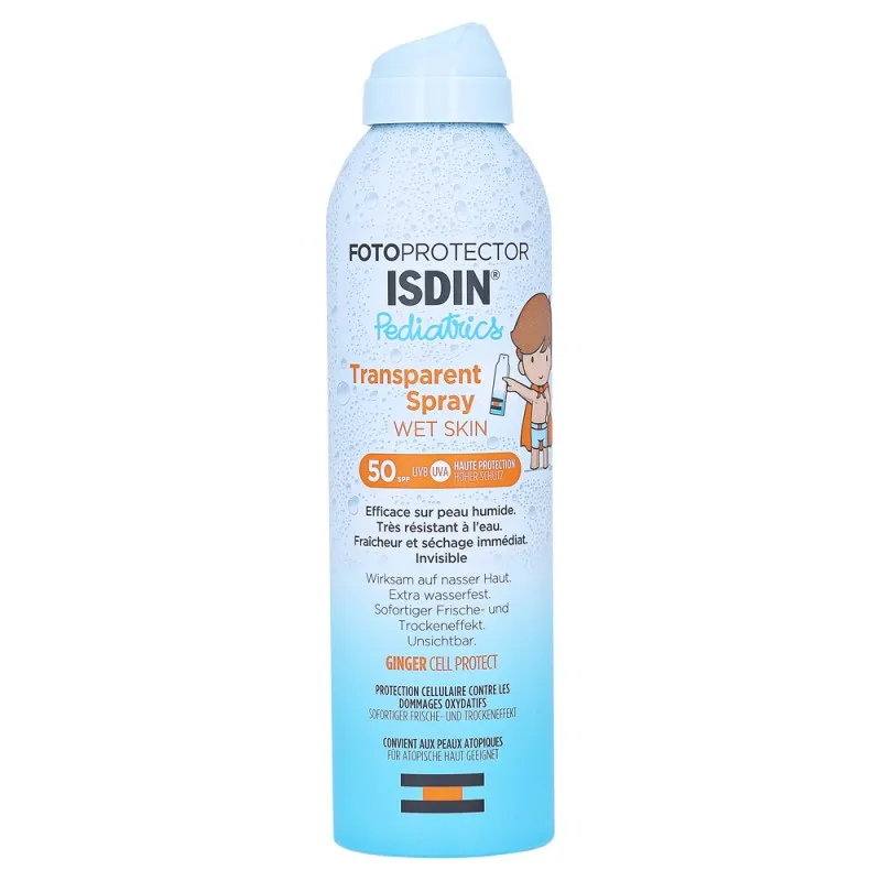 isdin fotoprotector-pediatrics spray-transparent spf50 wet-skin 250ml 8429420188006