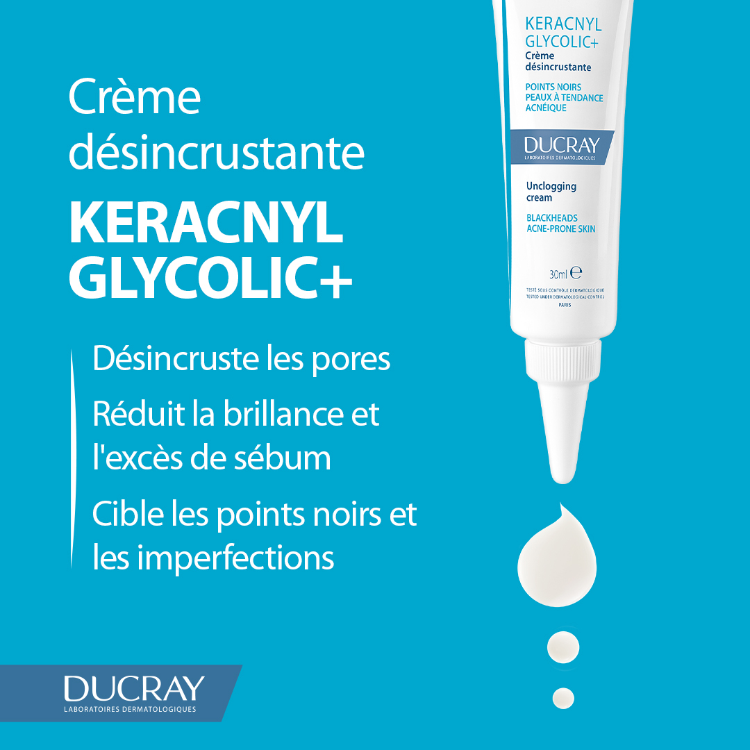 KERACNYL GLYCOLIC+ Crème désincrustante 30ml