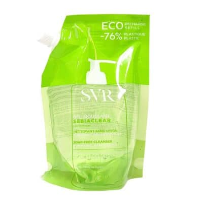svr sebiaclear gel moussant eco-recharge 400 ml