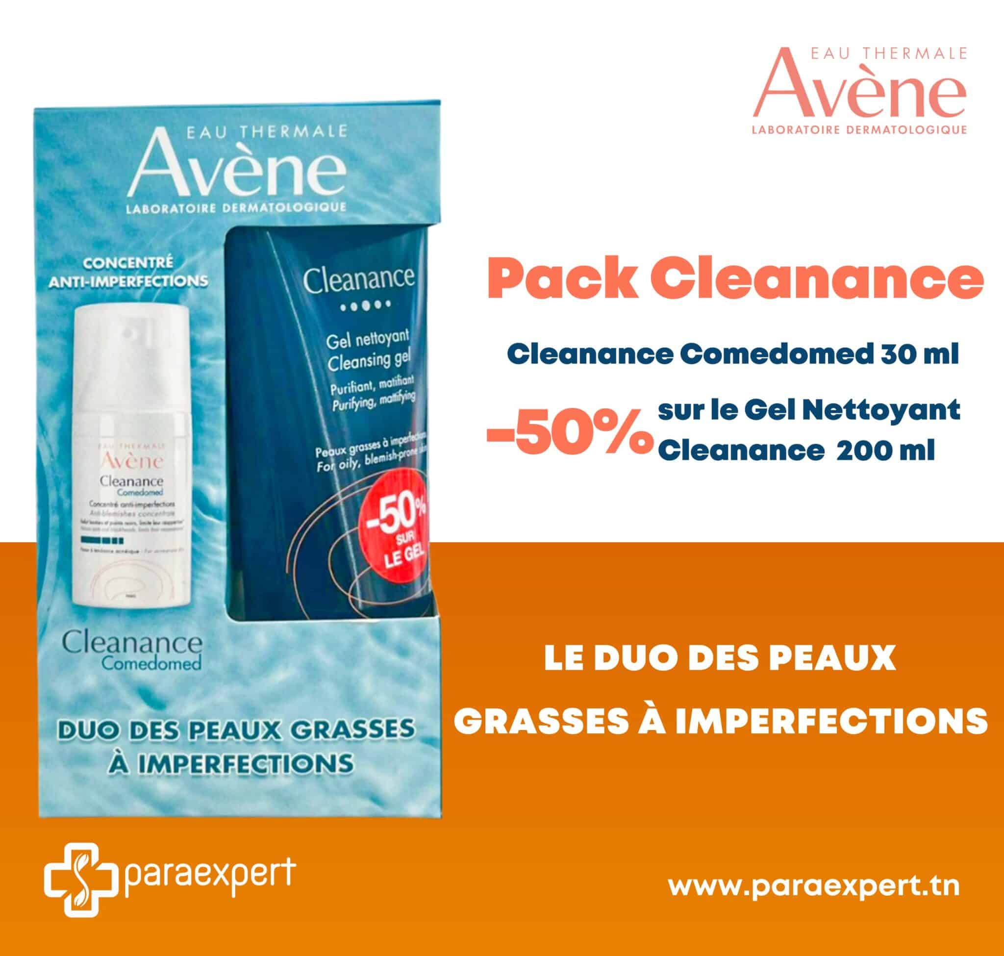 PAck Avène Cleanance Gel + Cleanance Comedomed Soin Concentré
