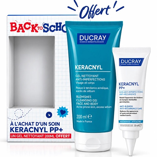 Ducray Coffret Keracnyl PP+ [Keracnyl Gel 200 ml Offert]