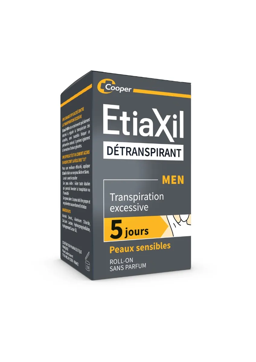 etiaxil men detranspirant transpiration excessive peaux sensibles 15ml