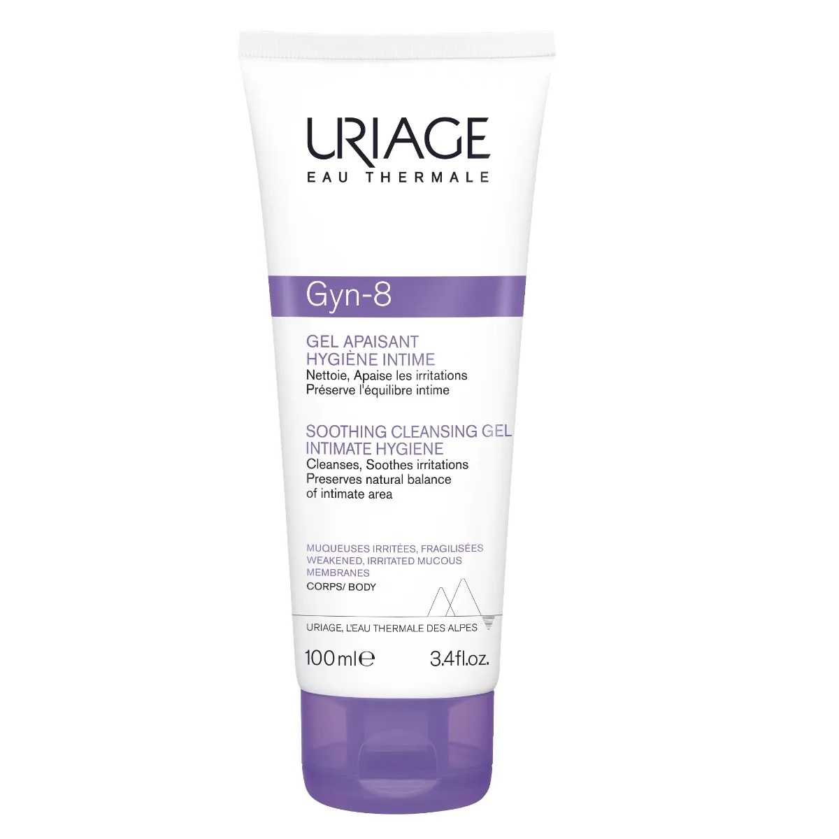 uriage gyn-8 gel apaisant hygiene intime 100ml 3661434001062
