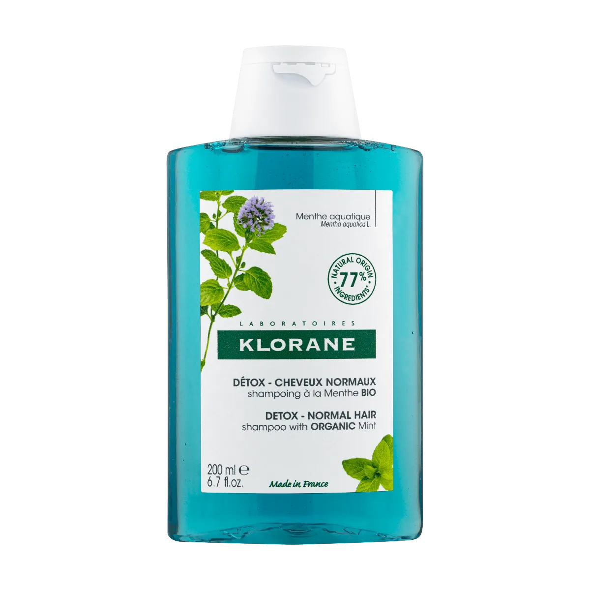 klorane menthe aquatique shampooing detox 200ml 3282770202359