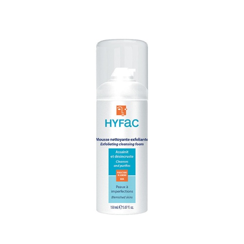 Hyfac Mousse Nettoyante Exfoliante Peaux Grasses 150 ml