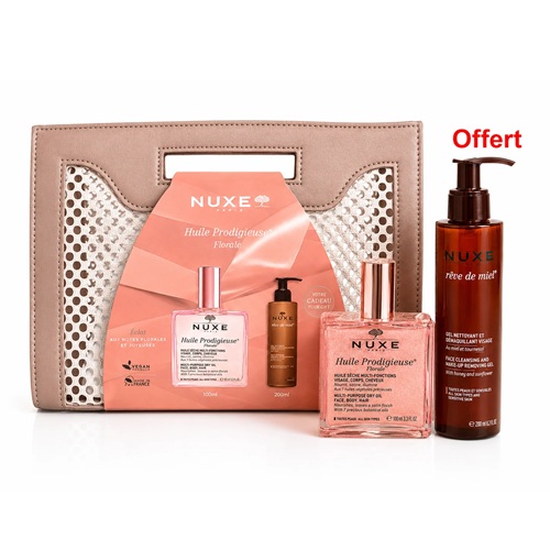 Nuxe Trousse Huile Prodigieuse Florale 100 ml [Rêve de Miel Gel Nettoyant Offert]