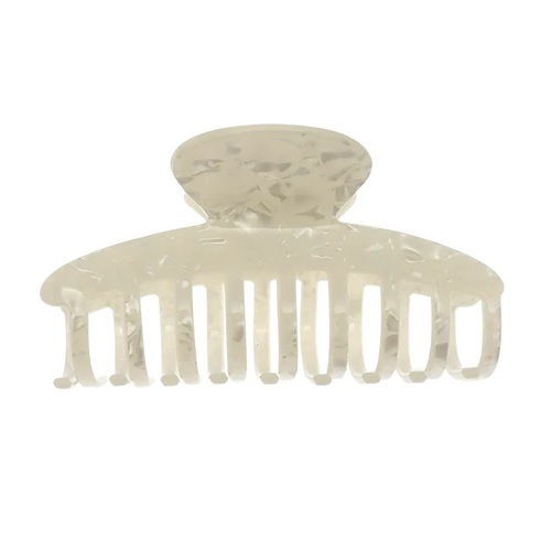 Titania Pince Cheveux Blanc Nacré 10 cm 8259