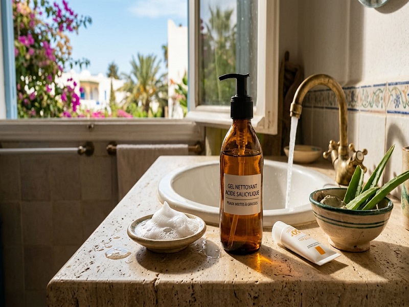Gel nettoyant avec acide salicylique en Tunisie
