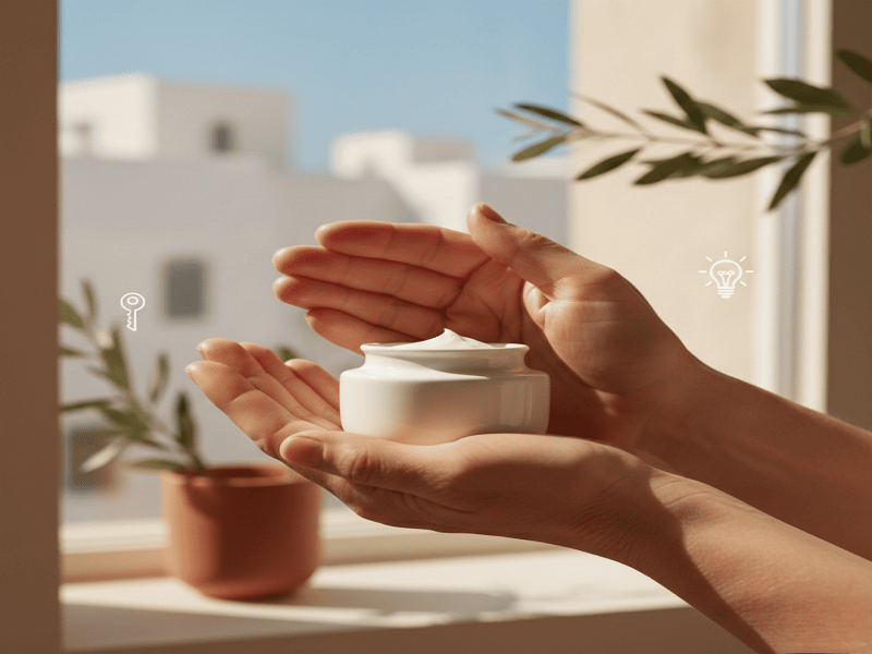 crème pour les mains anti-taches