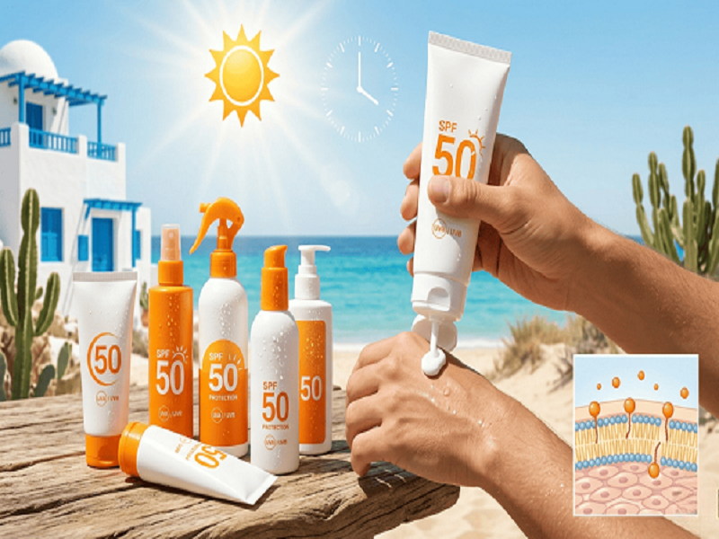 Crème solaire longue durée