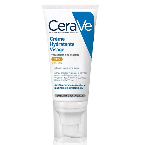 CeraVe Crème Hydratante Visage SPF50
