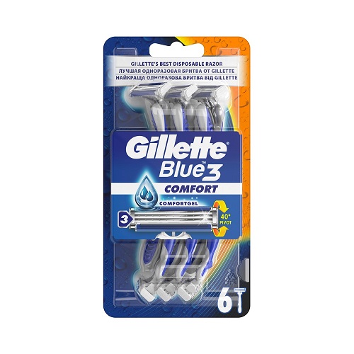 Gillette Blue 3 Confort Rasoirs Jetables B/6