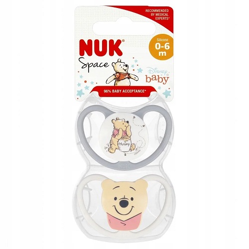 Nuk Sucette Space Winnie 0-6Mois B/2