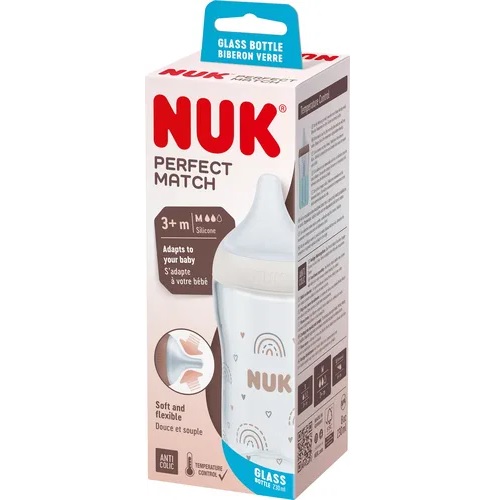 Nuk Biberon Perfect Match Température Control 3M+ 230 ml