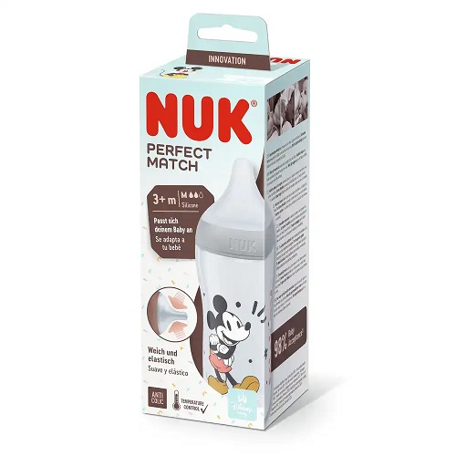 Nuk Biberon Perfect Match Température Control Mickey 3M+ 260 ml