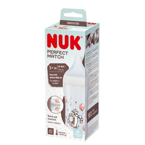 Nuk Biberon Perfect Match Température Control Minnie 3M+ 260 ml