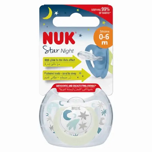 Nuk Sucette Star Night 0-6Mois
