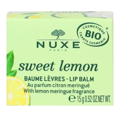 Nuxe Sweet Lemon Baume à Lèvres Bio 15 g