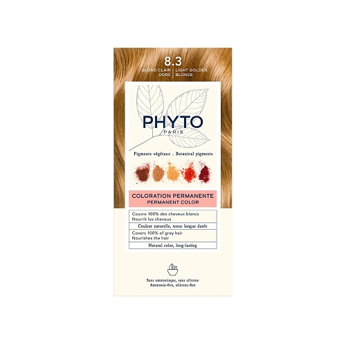 Phyto Color Coloration Permanente Blond Clair Doré 8.3