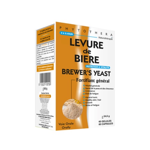 Phytothera Levure de Bière 60 Gélules