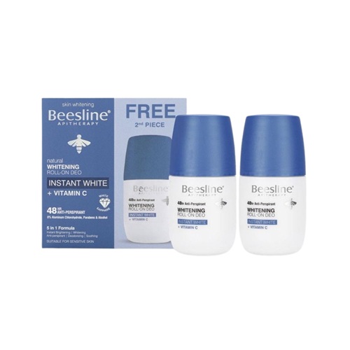 Beesline Coffret Déodorant Instant White 48H 2x50 ml
