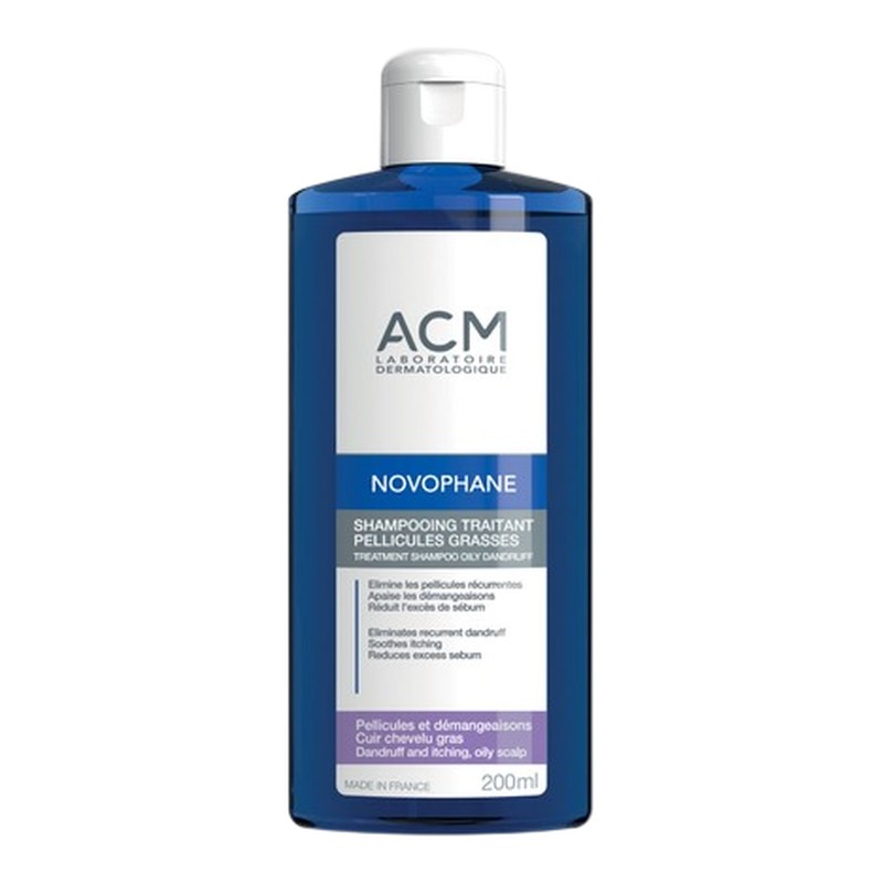 ACM Novophane Shampooing Traitant Pellicules Grasses 200 ml