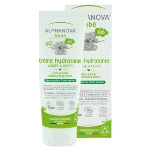 Alphanova Bébé Bio Crème Hydratante Visage & Corps 75 ml