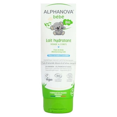 Alphanova Bébé Bio Lait Hydratant Visage & Corps 200 ml