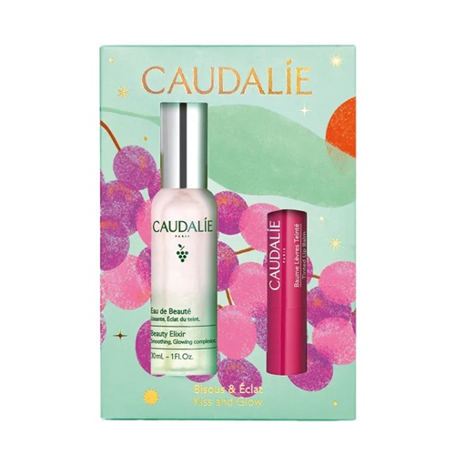Caudalie Coffret Bisous & Éclat [Eau de Beauté 30 ml + Baume Lèvres Teinté]