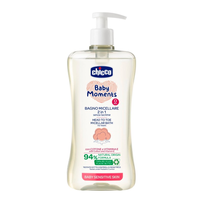 Chicco Baby Moments Gel Douche Micellaire 2en1 500 ml