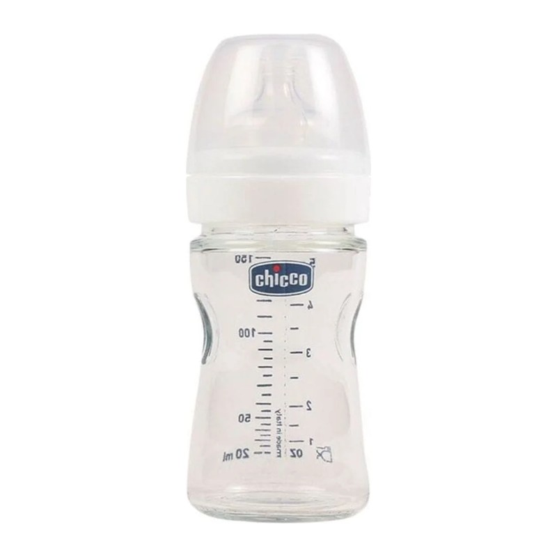 Chicco Biberon Verre Rose 0M+ 150ml