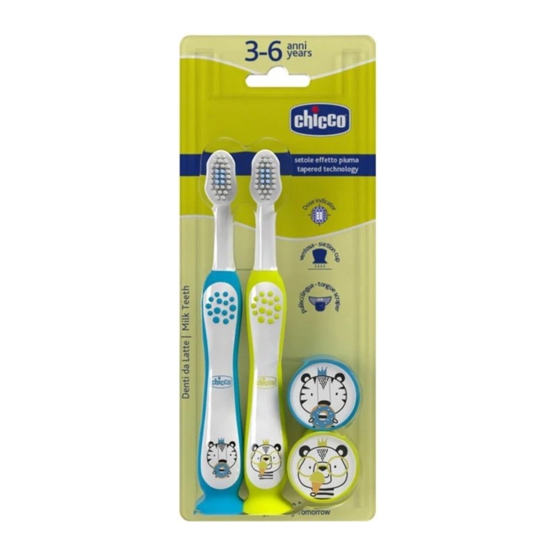 Chicco Brosse à Dent 3-6Ans Tigre Panda B/2