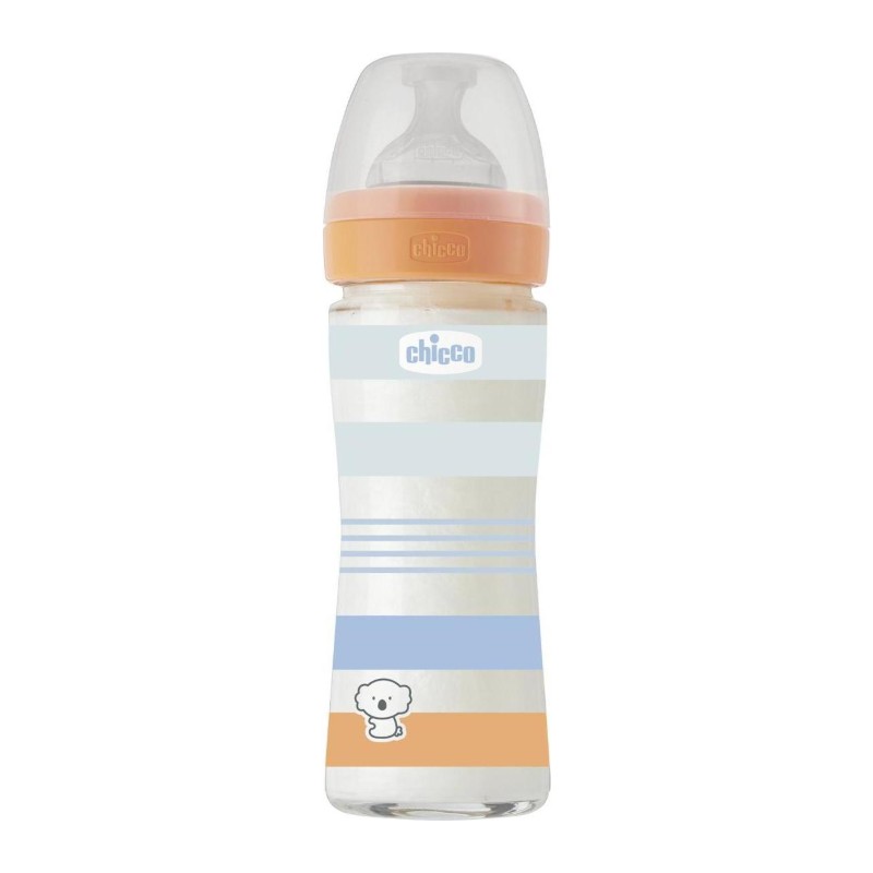 Chicco Well Being Biberon Verre Boy 0M+ 240 ml