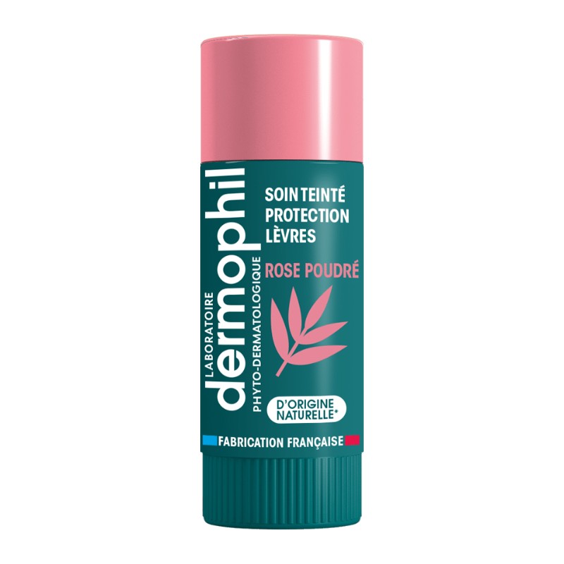 Dermophil Stick Lèvres Soin Teinté Rose Poudré 4 g