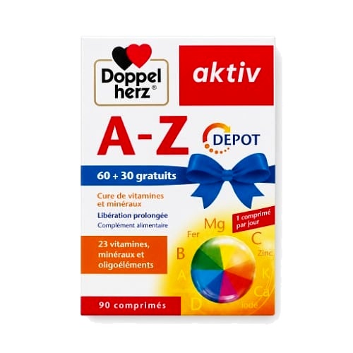 Doppelherz Aktiv A-Z 23 Vitamines et Minéraux 90 Comprimés