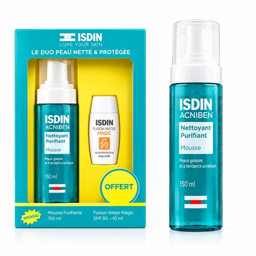 Isdin Acniben Nettoyant Purifiant Mousse 150 ml