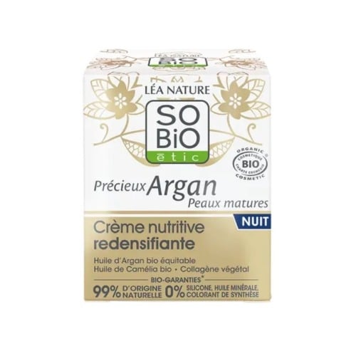 So'Bio Crème de Nuit Nutritive Redensifiante Anti-Âge 50 ml