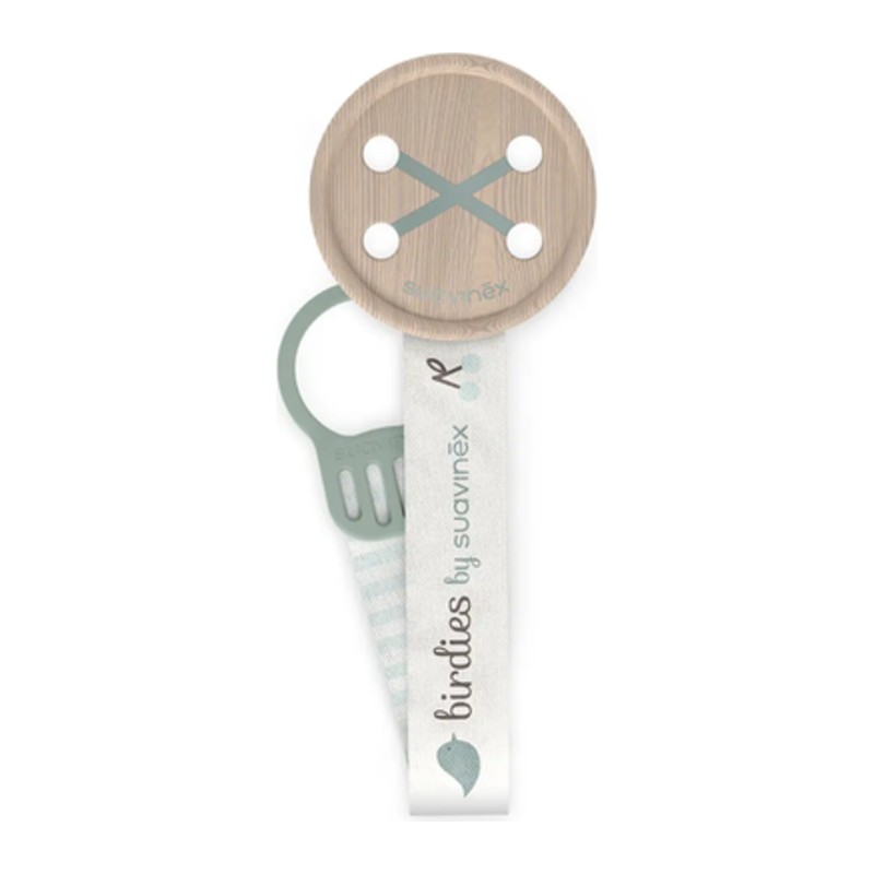 Suavinex Birdies Attache-Sucette Ruban Menthe 0M+