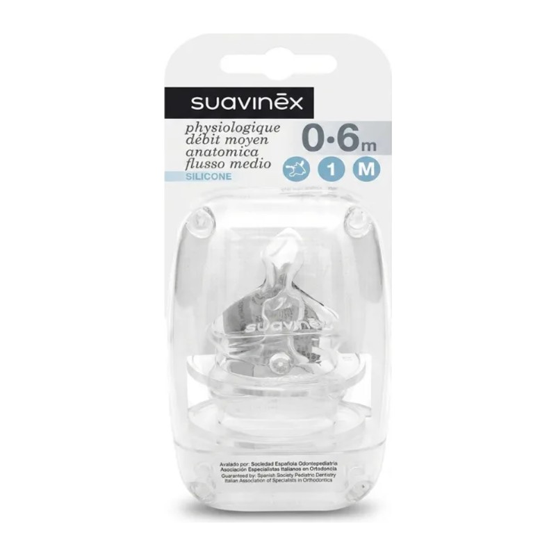 Suavinex Tétine Anatomique Débit Moyen 0-6M B/2